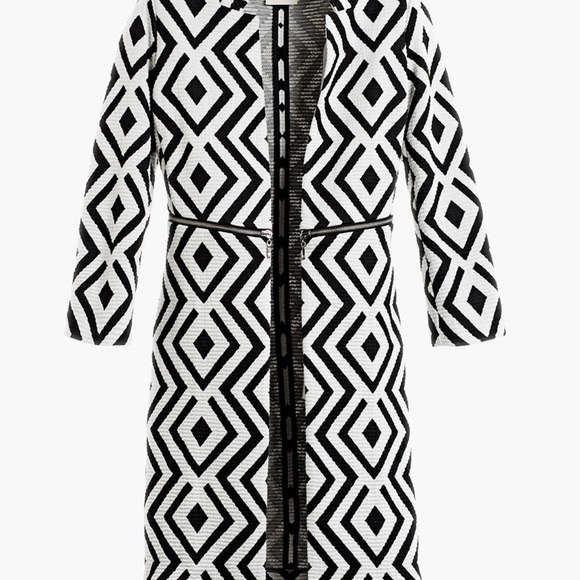 Chico's Black and White Geometric Dress - Picture 2 of 8